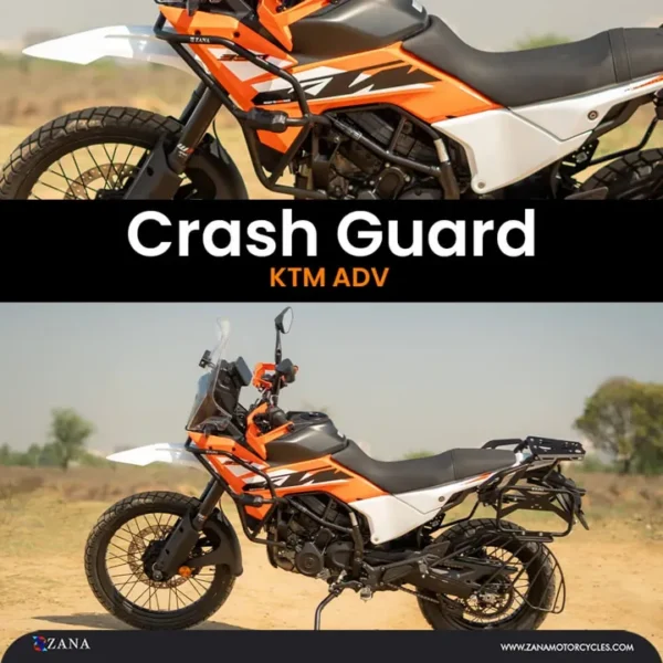 Zana Tank Guard /Crash Guard With Slider Puck Black For KTM ADV 390 2025 — Standard
