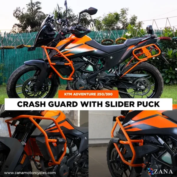 Zana CRASH GUARD WITH SLIDER ORANGE KTM 250/390 / 390 X ADV — Standard