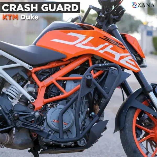 Zana CRASH GUARD TEXTURE MATT BLACK KTM 250/390 (2017-18) — Standard